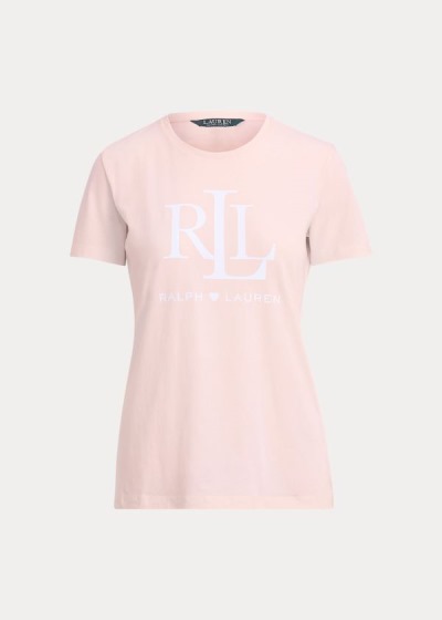 Women's Ralph Lauren Pink Pony LRL Jersey T Shirts | 305267MVH